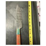 Fixed blade knife handmade Damascus steel