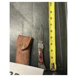 Fixed blade knife handmade Damascus steel