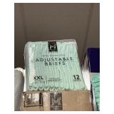 2-Packs under pads-Adjustable briefs XXL 4-12 ct