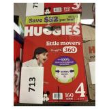 Huggies 160 diapers size 4