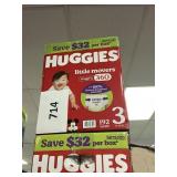 Huggies 192 diapers size 3