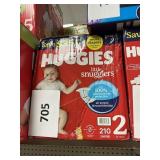 Huggies 210 diapers size 2
