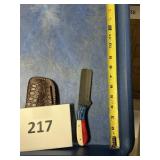 Fixed blade knife handmade Damascus steel