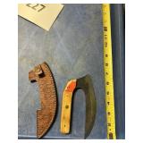 Fixed blade knife handmade Damascus steel