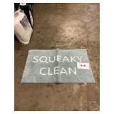Squeaky Clean bath rug
