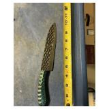 Fixed blade knife handmade Damascus steel