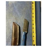 Fixed blade knife handmade Damascus steel