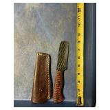 Fixed blade knife handmade Damascus steel