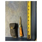 Fixed blade knife handmade Damascus steel