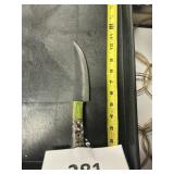 Fixed blade knife handmade Damascus steel