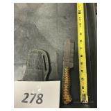 Fixed blade knife handmade Damascus steel