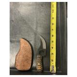 Fixed blade knife handmade Damascus steel