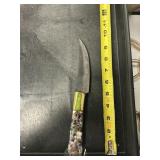 Fixed blade knife handmade Damascus steel