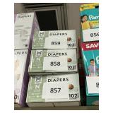 Premium diapers NB 102 ct