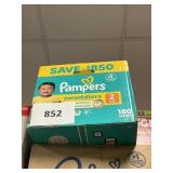 Pampers 180 diapers size 2