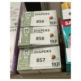Premium diapers NB 102 ct