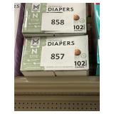 Premium diapers NB 102 ct