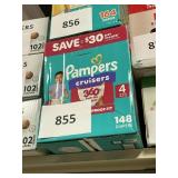 Pampers 148 diapers size 4