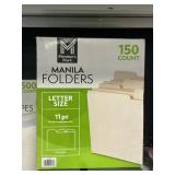 Manila folders 150ct