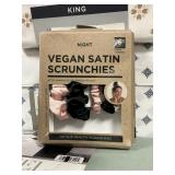 Vegan satin scrunchies 6 pack