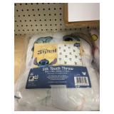 Stitch silk throw 60inx70in