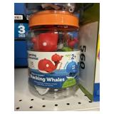 15pcs Stacking whales