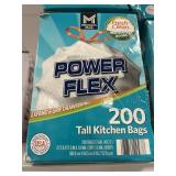 Power Flex tall kitchen bags 200 ct