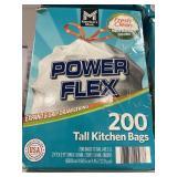 Power Flex tall kitchen bags 200 ct