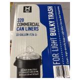 320 Commercial can liners 33 gal