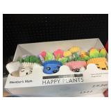 Set of 4 Happy plants