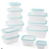 Plastic food storage set 24pcs