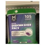 Auto dishwasher pacs 105ct