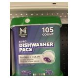 Auto dishwasher pacs 105ct