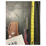 Fixed blade knife handmade Damascus steel