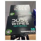Dude wipes mint chill misc box lot