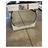 Threshold mirror black finish 28in D