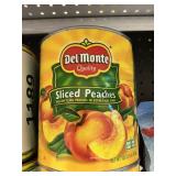 Del Monte sliced peaches 105 oz