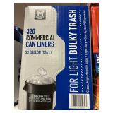 320 Commercial can liners 33G