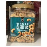 Whole cashews  w/ sea salt 33 oz