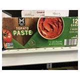 Tomato paste 12 cans
