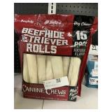 Beef hide rolls 15 pack