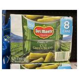Del Monte cut green beans 8 cans