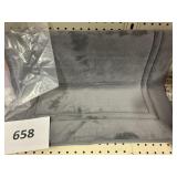 Gray memory foam bath mat