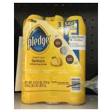 Pledge lemon 3-9.7oz