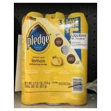 Pledge lemon 3-9.7oz