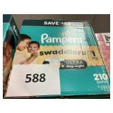 Pampers 210 diapers size 1