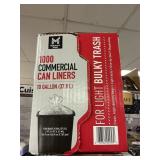 1000 Commercial can liners 10 gal