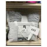 Faux fur decor pillow 2 pack 22inx22in