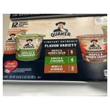 Quaker instant oatmeal 12 cups