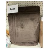 Brown memory foam bath mat